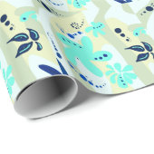 Trending abstract Patroon lichte kleur bloemblob Cadeaupapier (Rol Hoek)