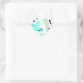 Trending abstract Patroon lichte kleur bloemblob Hart Sticker (Tas)