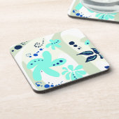 Trending abstract Patroon lichte kleur bloemblob Onderzetter (Linkerzijde)