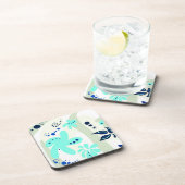 Trending abstract Patroon lichte kleur bloemblob Onderzetter (Rechterzijde)