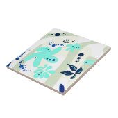 Trending abstract Patroon lichte kleur bloemblob Tegeltje (Zijkant)