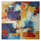 Trending Abstract Schilderen Kunst M1 Keramische T Tegeltje (Voorkant)