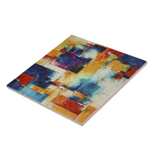 Trending Abstract Schilderen Kunst M1 Keramische T Tegeltje (Zijkant)