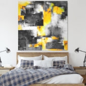 Trending Abstract Schilderen Kunst M3 Canvas Print (Insitu (Slaapkamer))