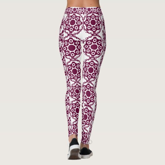 Trending Abstracte patroon Leggings (Achterkant)