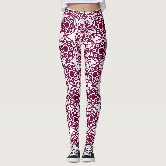 Trending Abstracte patroon Leggings (Voorkant)
