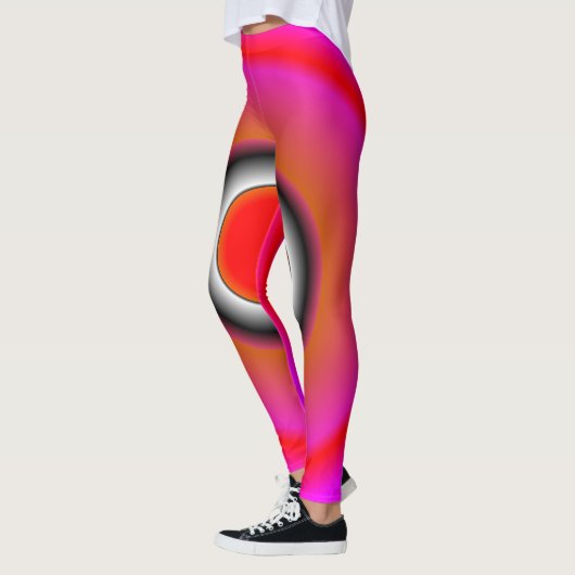 Trending Abstracte roze Leggings (Links)