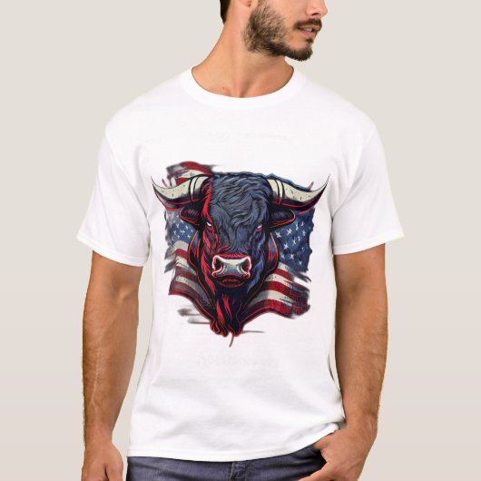 Trending American flog t shirt voor mannen (Voorkant)