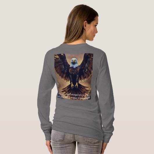 Trending Basic T-shirts met lange mouwen in de VS (Achterkant volledig)