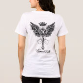 Trending Bella+Canvas Dames Tri-blend T-shirt Zo (Achterkant)