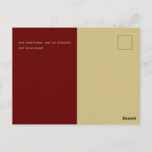 Trending Burgundy Gold Wedding BEWAART DE DATUM Briefkaart (Achterkant)