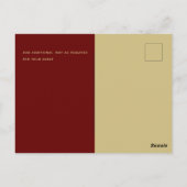 Trending Burgundy Gouden Trouw SAVE THE DATE Briefkaart (Achterkant)