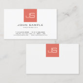 Trending Business Modern Monogrammed Elegant Visitekaartje (Voorkant / Achterkant)