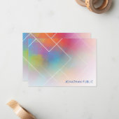 Trending Calligraphy Script Monogram Sjabloon (Voorkant / Achterkant in situ)