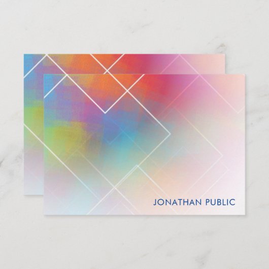 Trending Calligraphy Script Monogram Sjabloon (Voorkant / Achterkant)