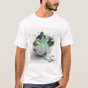 Trending Chinees Landschap in een Kom   Serene Gro T-shirt