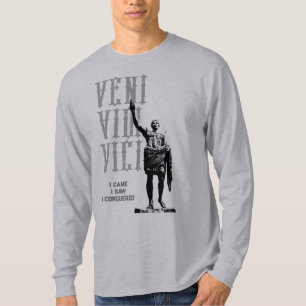 Trending Citaat Veni Vidi Vici Mens Motivatie T-shirt