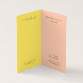 Trending Colors Elegant Moderne Monogram Sjabloon Visitekaartje (Binnen)