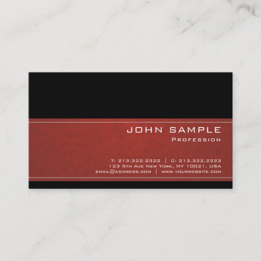 Trending Creatief Professioneel Modern Chique Ontw Visitekaartje (Voorkant)