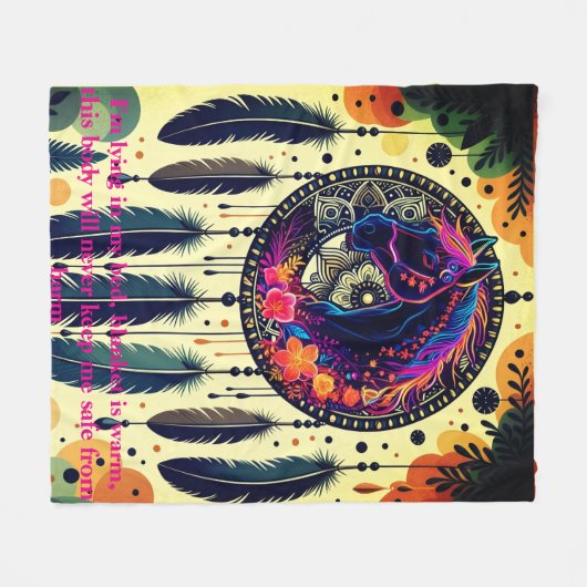 Trending Custom Fleece Blankets on Zazzle USA – (Voorkant (Horizontaal))