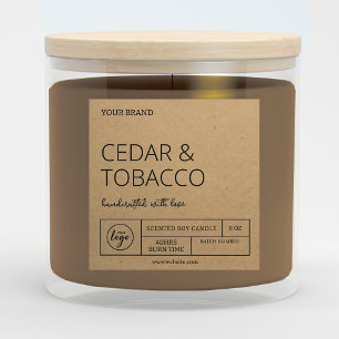 Trending Downloadbare Kraft Candle Labels Kaart