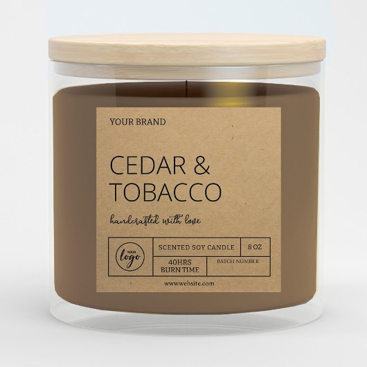 Trending Downloadbare Kraft Candle Labels Kaart