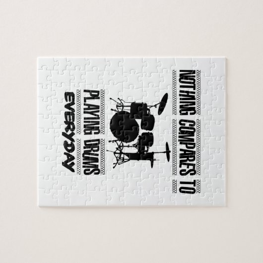 Trending Drummer-design Legpuzzel (Horizontaal)