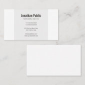 Trending Eenvoudig Elegant Gewoon Professioneel Mo Visitekaartje (Voorkant / Achterkant)