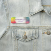 Trending Elegant Moderne Sjabloon Rainbow Naamplaatje (In situ)