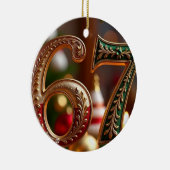 Trending Elegant Six Seven Christmas Meme Keramisch Ornament (Rechts)