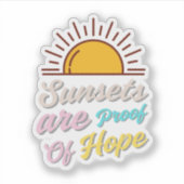 Trending esthetische offerte Sticker (Voorkant)