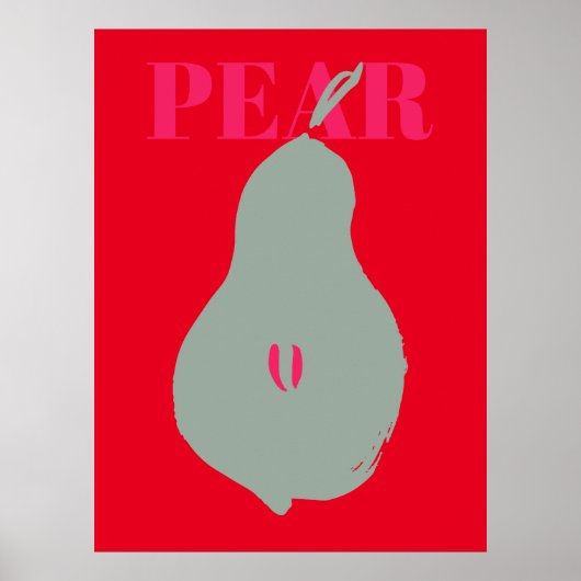 Trending Fruit en Groente Illustraties Poster (Voorkant)