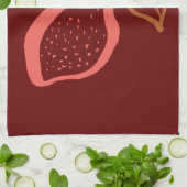 Trending Fruit en Groente Illustraties Theedoek (Gevouwen)