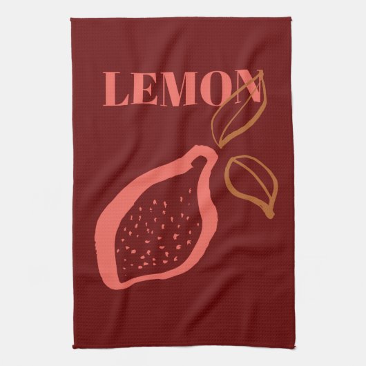 Trending Fruit en Groente Illustraties Theedoek (Verticaal)