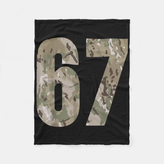 Trending Gen Alpha Zes Zeven 6 7 Meme Cam Multi Ca Fleece Deken (Voorkant)