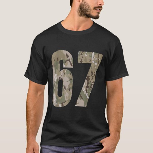 Trending Gen Alpha Zes Zeven 6 7 Meme Cam Multi Ca T-shirt (Voorkant)
