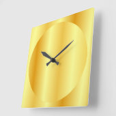 Trending Gold look Elegant Design Sjabloon Vierkante Klok (Hoek)