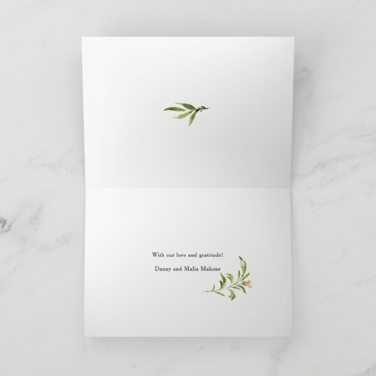 Trending groene krans & lauweren trouw bedankt (Binnen)