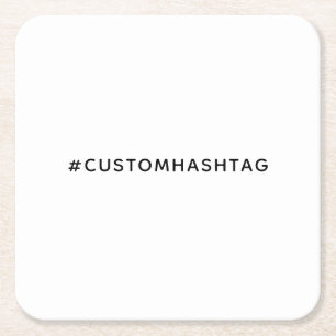 Trending Hashtag Moderne Stijl Sociale Media Kartonnen Onderzetters