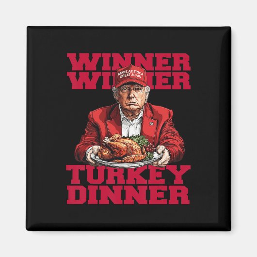 Trending Humor Trump Winnaar Turkije Dinnerth Magneet (Voorkant)
