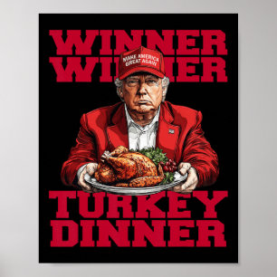 Trending Humor Trump Winnaar Turkije Dinnerth Poster