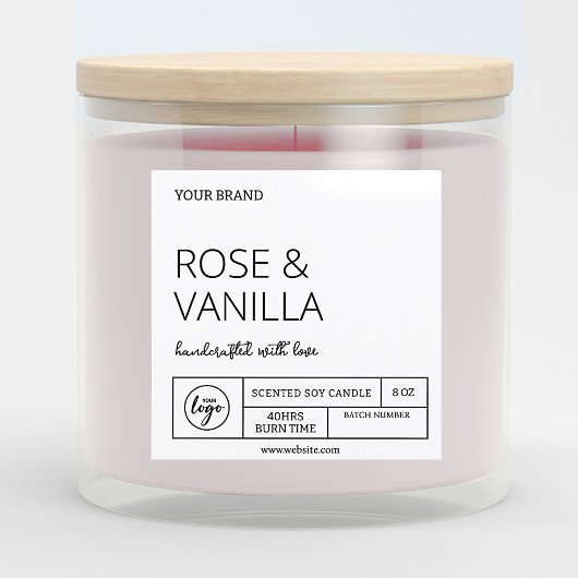 Trending Instant Download Moderne Kaarsetiketten Kaart