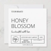 Trending Instant Download Moderne Kaarsetiketten Kaart (Voorkant)