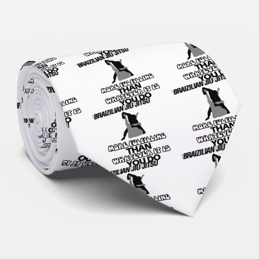 Trending Jiu Jitsu DESIGN Stropdas (Opgerold)