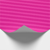 Trending Klassieke Gestreepte Sjabloon Heet Roze C Cadeaupapier (Hoek)