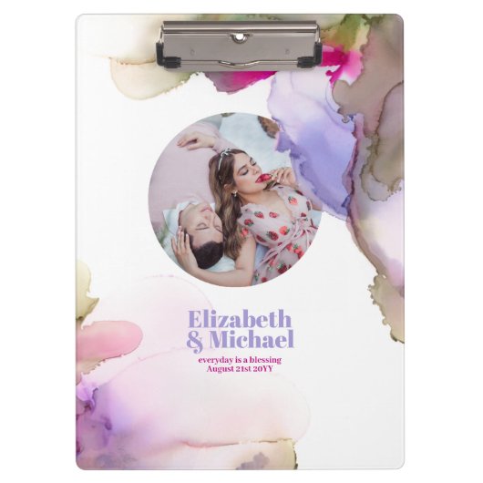 Trending Klembord Moody Waterverf FOTO en TEKST (Voorkant)