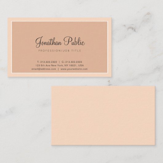 Trending kleuren Stijlvol ontwerp Modern Professio Visitekaartje (Voorkant / Achterkant)