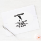 Trending Krav Maga DESIGN Ovale Sticker (Envelop)
