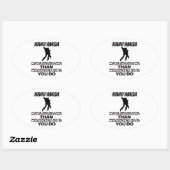 Trending Krav Maga DESIGN Ovale Sticker (Vel)