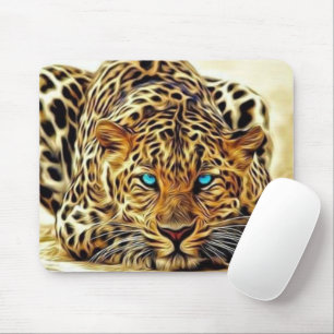 Trending Leopard Blue Eyes Mousepad Muismat